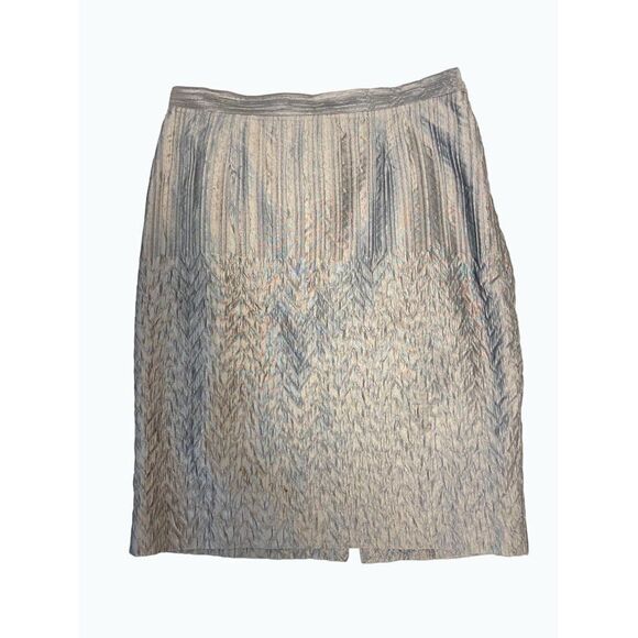 Magaschoni Nylon Silk Blend Olive Pencil Skirt 40 US size 8 10 - Picture 4 of 5